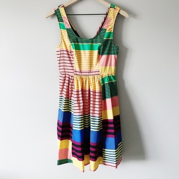 Plenty Tracy Reese Tessa Dress Meko Stripe Size 2 - Picture 1 of 13